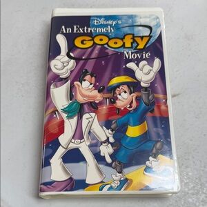 Disney's An Extremely Goofy Movie VHS with Purple and Blue Cover